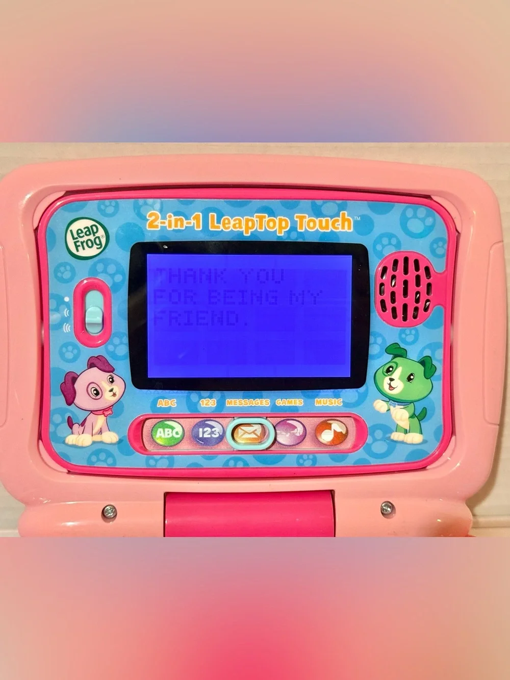 LeapFrog 2in1 LeapTop Touch Pink ⭐️EUC⭐️ TESTED